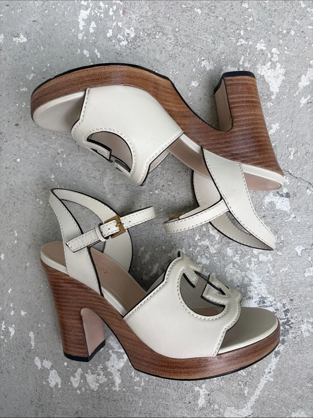 Gucci GG cut out platforms